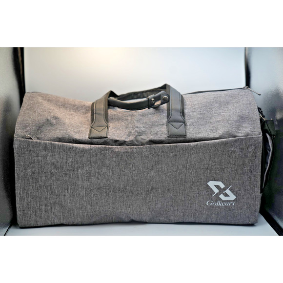 Large Black Garment Bag with Shoulder Strap & Zip Pockets | Travel Suit Carrier - Picture 1 of 16